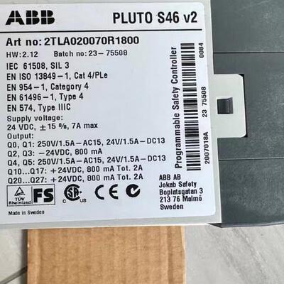 PLUTO S46 v2货号2TLA020070R1800ABB /Jokab Safety