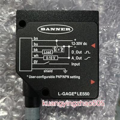 美国邦纳BANNER激光测距传感器LE550I LE550IQ LE550UQ全新原询价