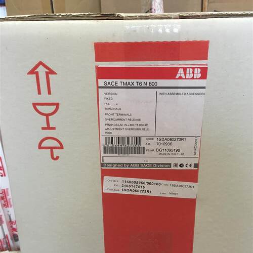 全新Tmax塑壳断路器T6N800 TMA800/4000-8000 3P FF询价