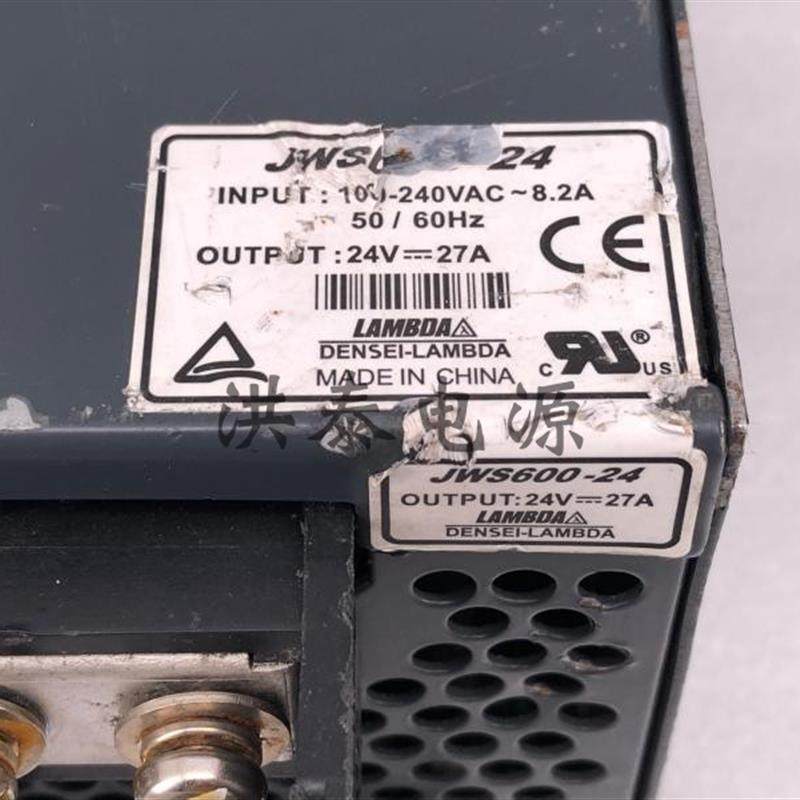 TDK-LAMBDA JWS600-24 24V/27A/600W 宽电压16-32V 不是充电询价