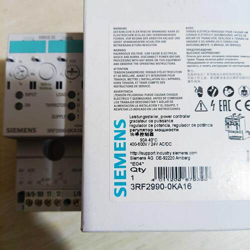3RF2990-0KA16西门子功率控制器全新原装正品现货包邮询价