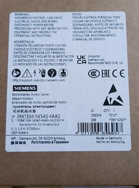 3RK1304-5KS40-4AA0西门子电动机起动器全新原装正品现货询价