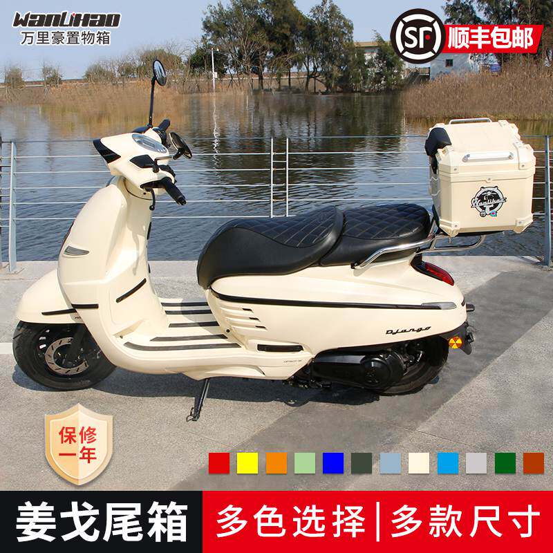 万里豪标致姜戈摩托车非铝合金尾箱踏板车通用后尾箱电动车后备