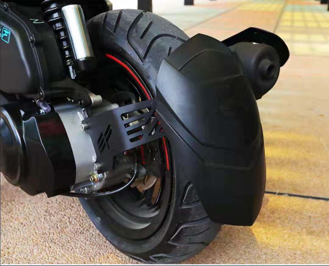 摩托车配件标致sf4 150改装后挡泥板 后盾牌照精品套装不锈钢升级