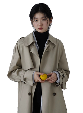 高级感中长款风衣嘉茱莉英伦