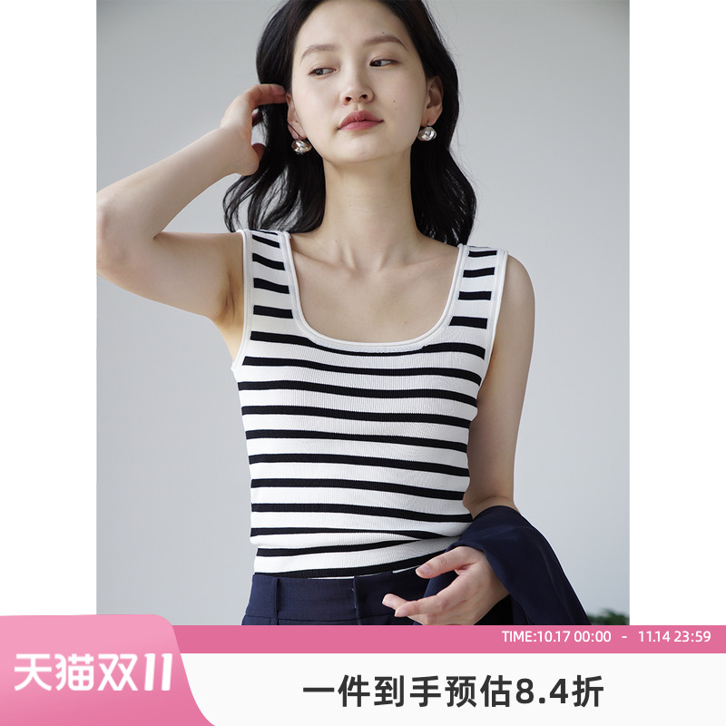 设计感嘉茱莉背心小吊带ins