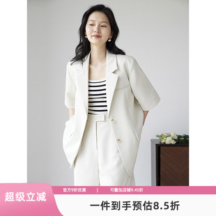 短袖 西裝 清倉價(jià)到手129元 外套女薄款 休閑西服 夏季