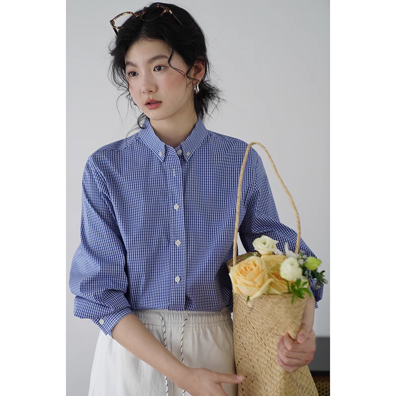 嘉茱莉宽松复古春季衬衫