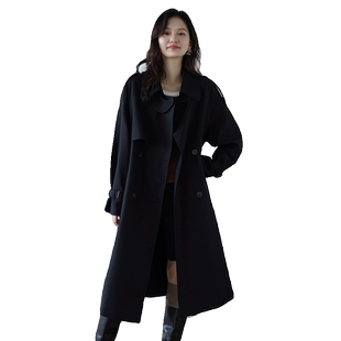 嘉茱莉2026年新款风衣外套女春秋中长款韩系风格穿搭今年流行上衣