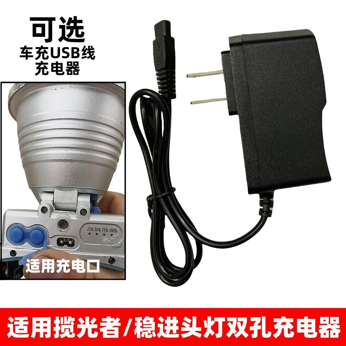 适用揽光者/稳进白龙头灯充电器图片