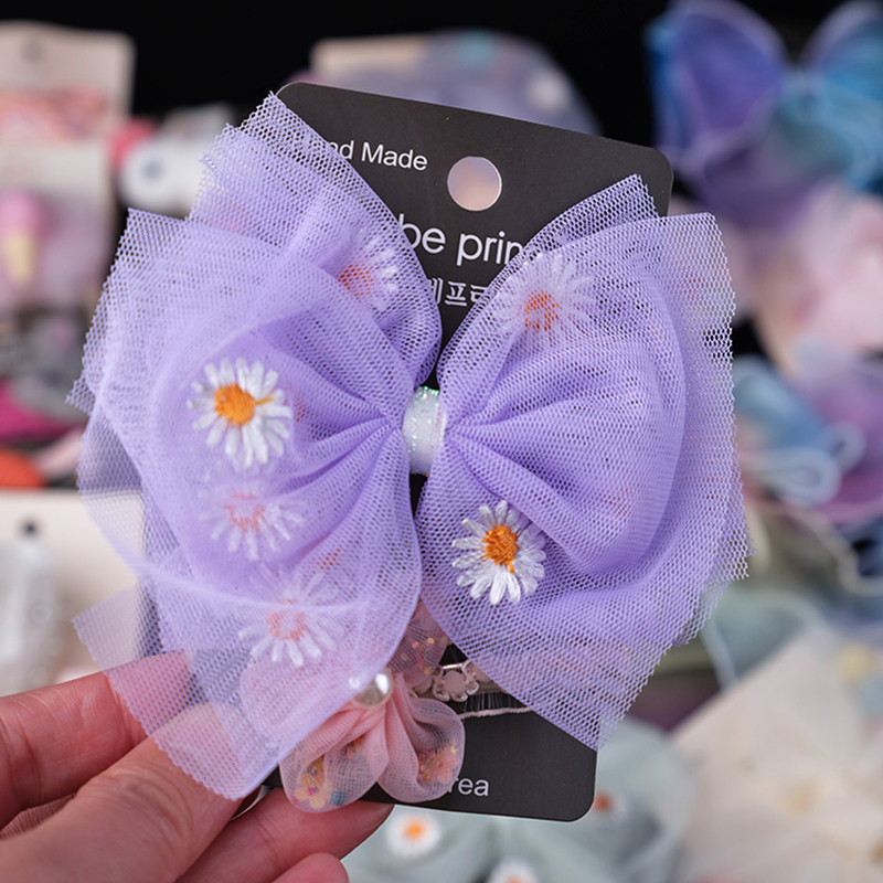 韩国原装进口bebe prince女童可爱小雏菊蝴蝶结星星网红发夹2个装,童装/婴儿装/亲子装,发饰,淘宝优惠券,粉丝福利购,淘宝优惠卷