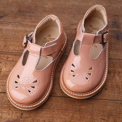 英国正品女童高品质英伦风真皮鞋