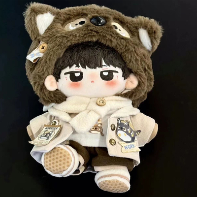 20cm棉花娃娃衣服学院帅酷套装娃衣无属性玩偶替换装日常现货包邮