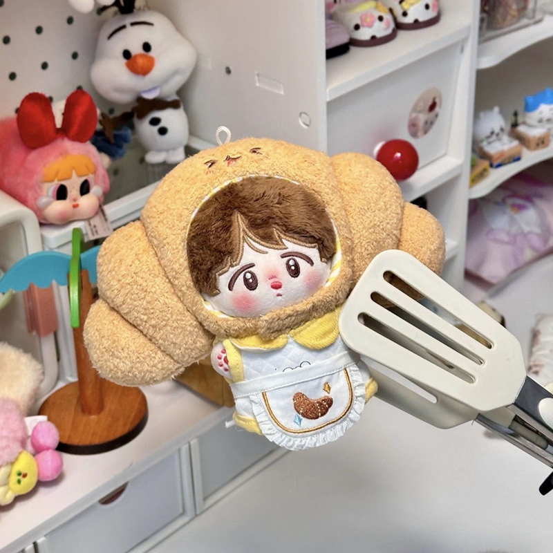 面包脑袋系列10cm棉花娃娃chiikawa头套娃衣可爱换装