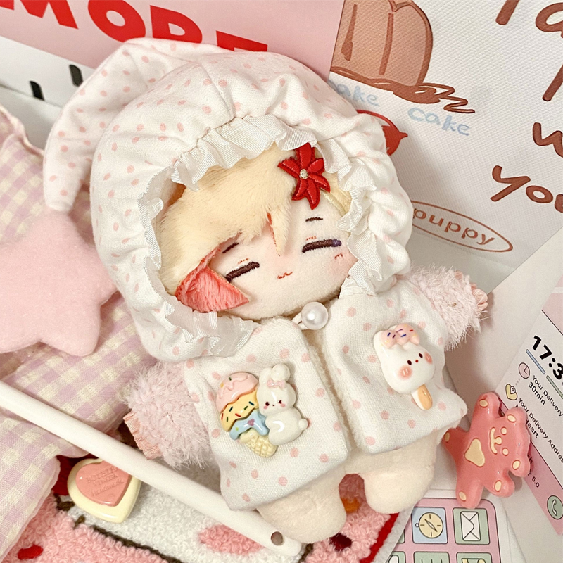 10cm娃衣海星体正常体晚安系列棉花娃娃衣服labubu拉布布睡衣原创