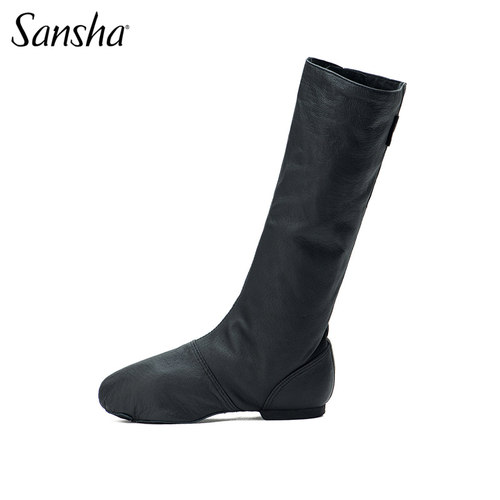 Sansha现代舞高筒靴全皮面剧院靴