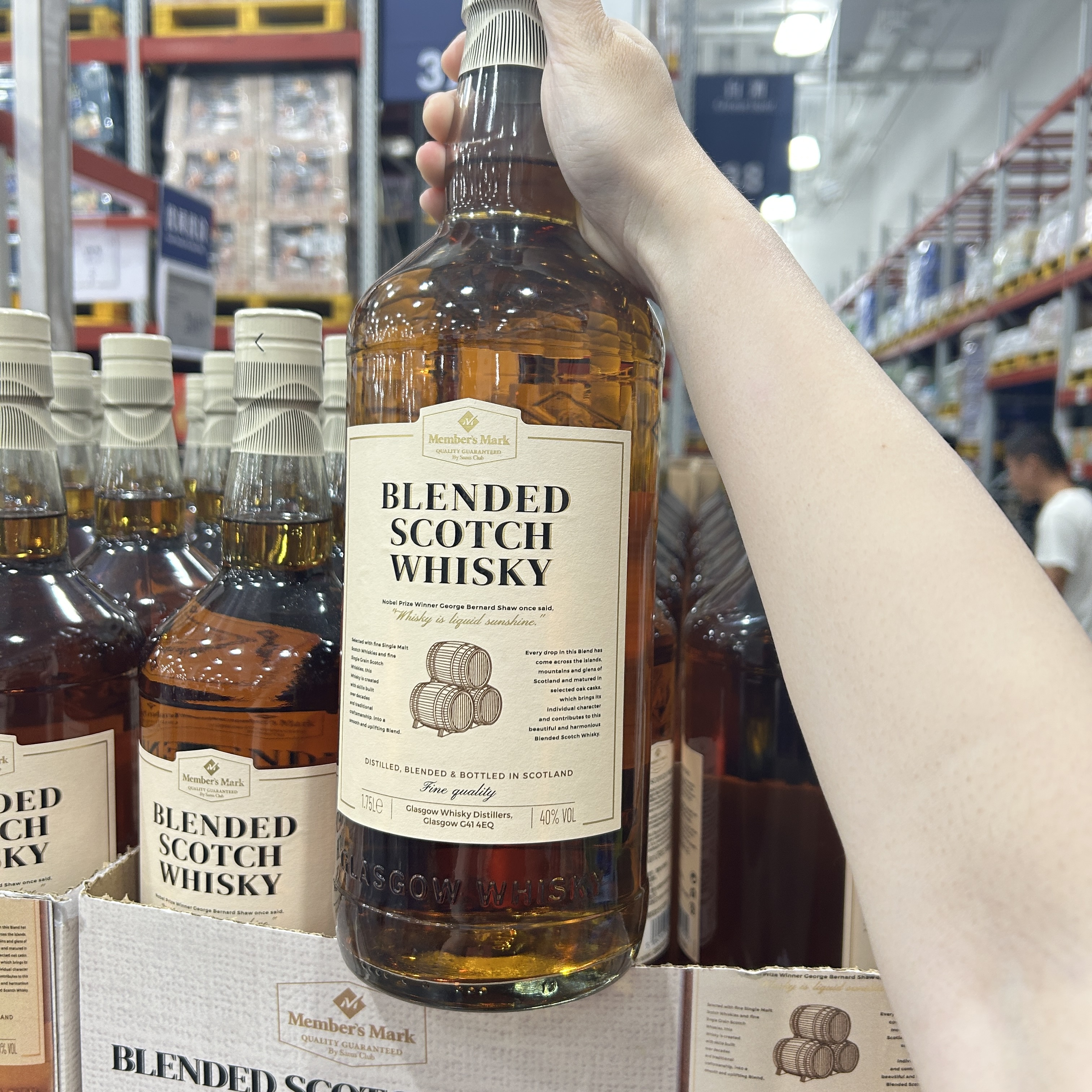 山姆代购 Member's Mark 英国 苏格兰调配威士忌1.75升