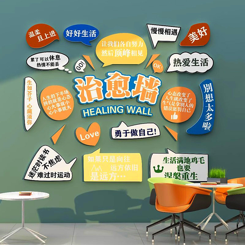 办公室装饰网红墙面励志标语贴纸