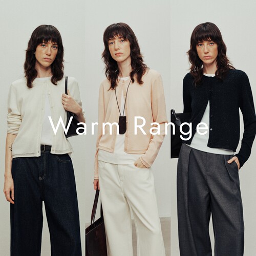 Warm Range 基础亚麻羊毛短针织开衫
