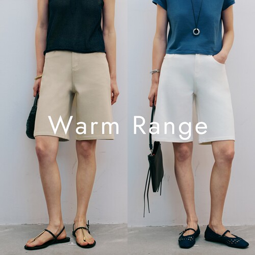 Warm range 四面弹力天丝水洗牛仔五分裤