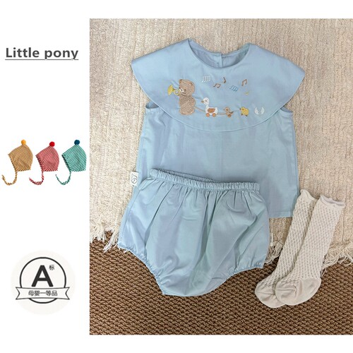 婴儿衣服夏季薄款上衣包屁裤套装