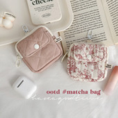 女生新款 可爱ins风韩版 耳机包 便携车钥匙收纳双层小包包挂件礼物