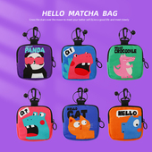 2025新款 可爱卡通钥匙包迷你拉链耳机包收纳小包经典 格子零钱包女