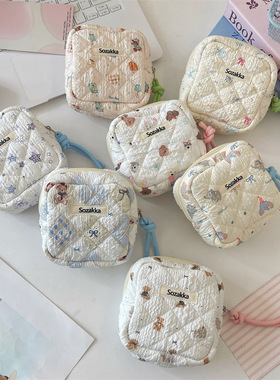 卫生巾收纳包 女学生可爱便携装姨妈巾袋子放卫生棉m巾的月事小包