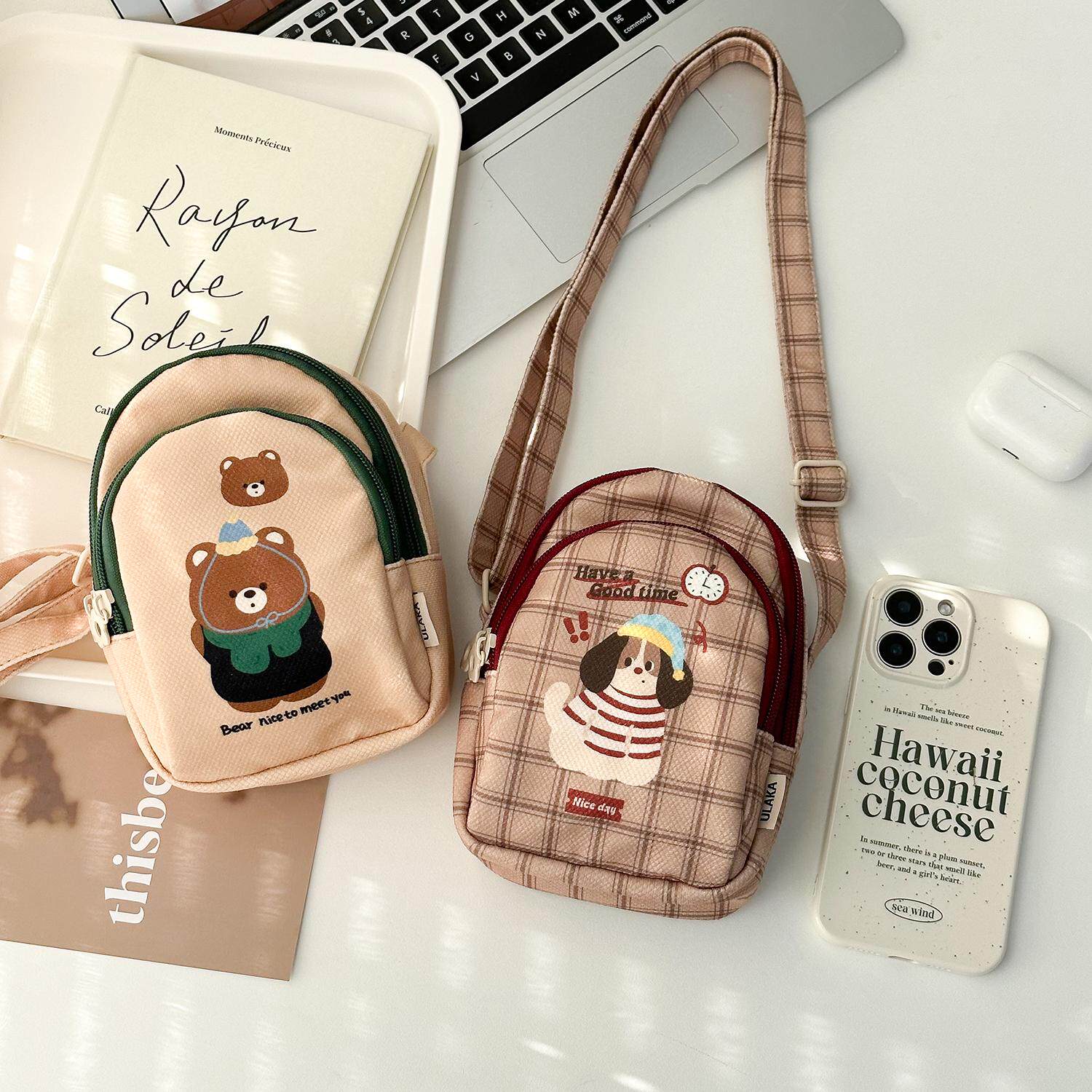 2026新款手机包女斜挎迷你小包包装手机布袋竖挂脖便携手拎零钱包