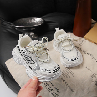 儿童网鞋透气网面女童运动鞋2026新款春款小学生跑步鞋男童鞋子潮