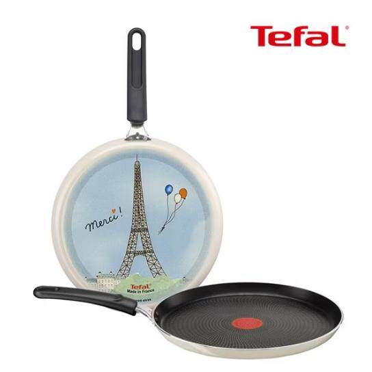 原装进口正品法国 tefal 特福不粘平底煎锅可丽饼松饼煎饼薄饼锅