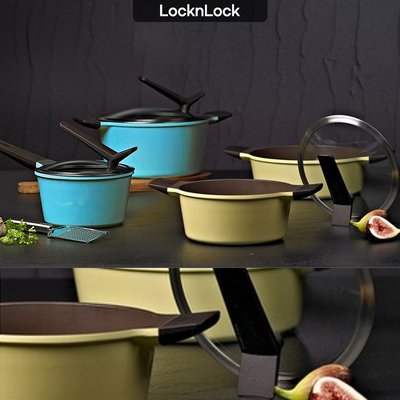 韩国原装进口正品直邮 LocknLock乐扣乐扣不粘奶锅汤锅火锅炖锅