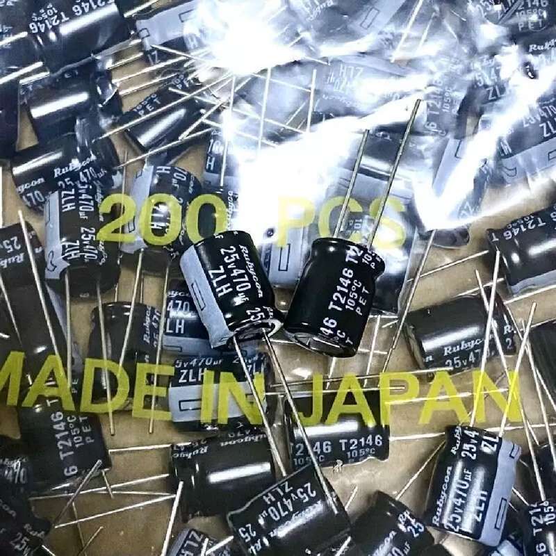 议价200只 25v470uf 红宝石电解电容 ZLH系列 高频