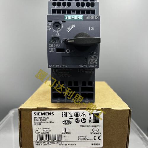 议价3RV2021-4NA25 塑料外壳式断路器#SI