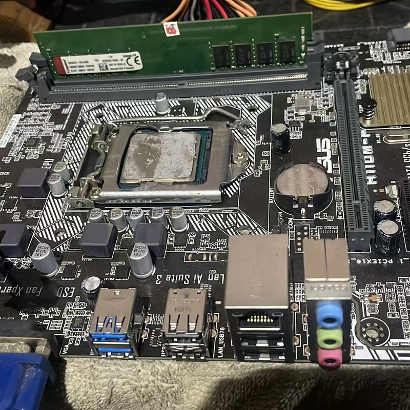 议价华硕H110M-F主板+i5 6500 CPU套装 拆