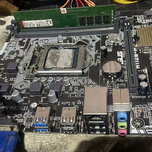 议价华硕H110M-F主板+i5 6500 CPU套装 拆