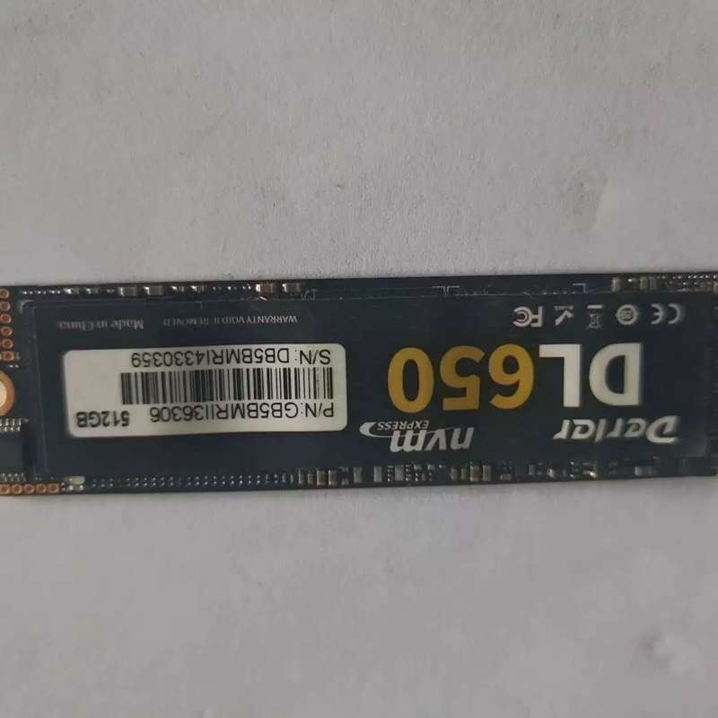 议价请德乐DL650 512G NVME固态硬盘 M.2接可维修