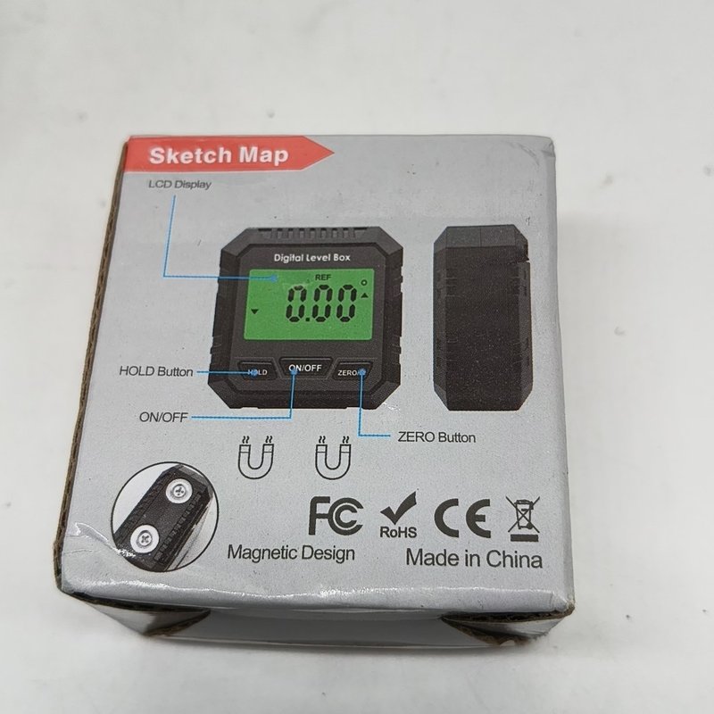议价数显水平仪倾角仪 带磁铁底座 LCD大屏显示 带背光 底