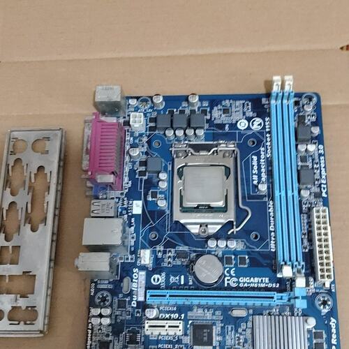 议价技嘉GA-H61M-DS2主板套装，带G双核处理器，1155