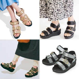 新款 夏季 三维曲线鞋 底运动感显腿长有大码 凉鞋 外贸日单摇摇鞋 女款