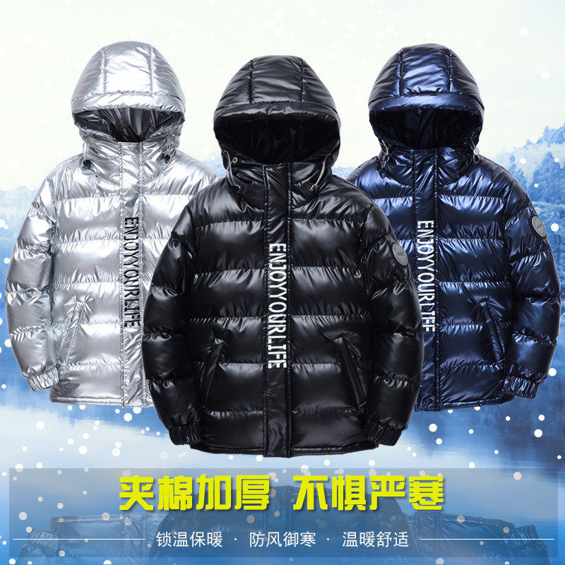 胖男童2025新款亮面加厚保暖连帽中大童棉衣潮牌外套,女装/女士精品,大码棉服,淘宝优惠券,粉丝福利购,淘宝优惠卷