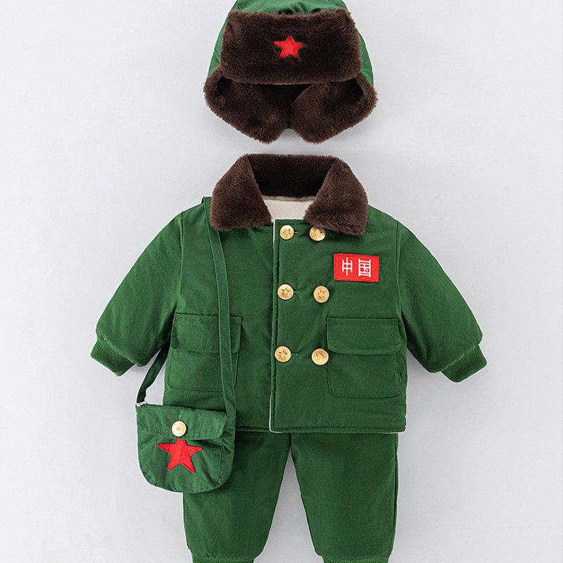 男宝宝过年加厚儿童军大衣套装东北零下夹棉棉袄保暖外套,女装/女士精品,棉衣/棉服,淘宝优惠券,粉丝福利购,淘宝优惠卷