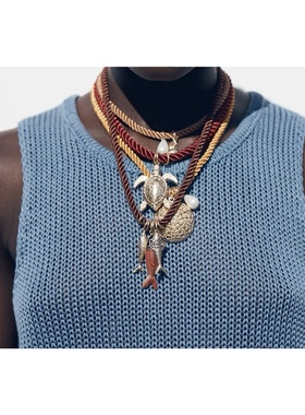 ZA夏季度假沙滩风项链necklace套装多层海螺乌龟贝壳鱼吊坠海洋风