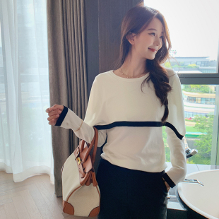 春秋内搭外穿毛衣长袖 针织衫 套头上衣 韩系设计感斗篷披肩式 bigyu