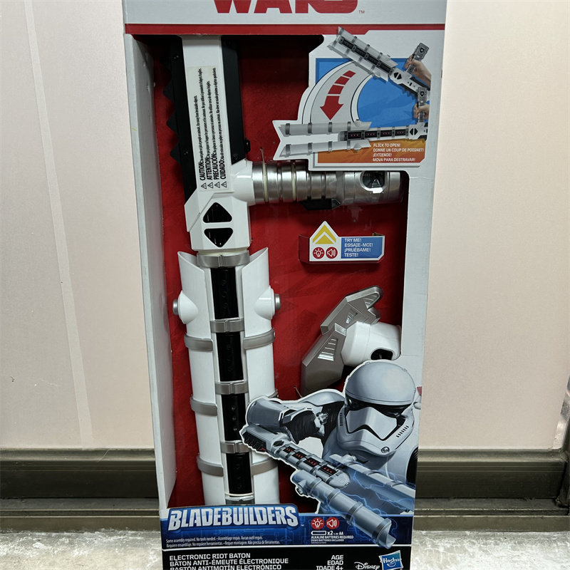 대외 무역 HASBRO  스타 워즈 화이트 군인 무기 제다이 마스터 광선 검 폭동 스틱 어린이 교육 장난감