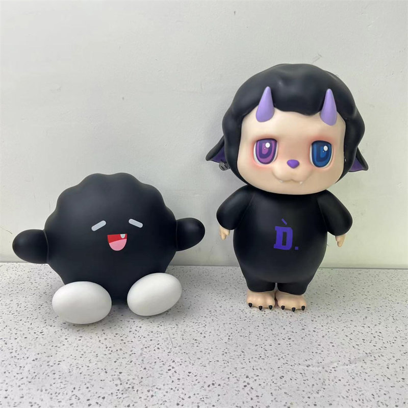 王鹤棣同款小煤球小D搪胶手办