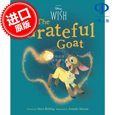 现货 迪士尼星愿 感恩的山羊 电影周边书 儿童绘本故事书 英文原版 Disney Wish the Grateful Goat 3-5岁