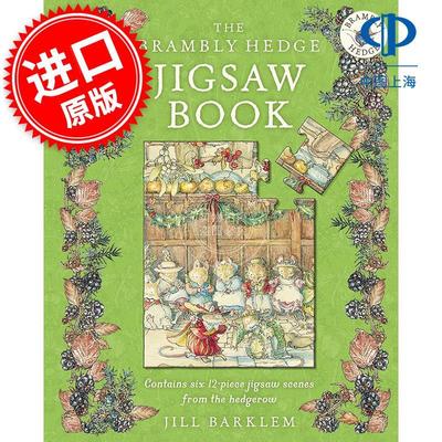 现货 野蔷薇村 拼图游戏书 儿童互动游戏书 英文原版 The Brambly Hedge Jigsaw Book 3-4岁