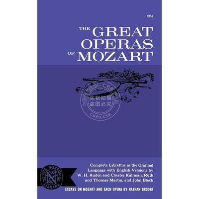 预售 按需印刷  The Great Operas of Mozart