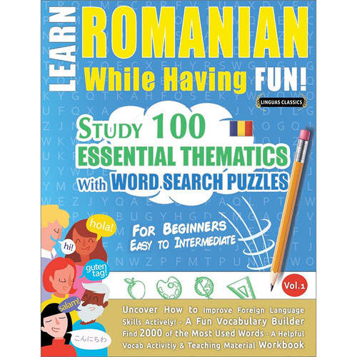预售 按需印刷  LEARN ROMANIAN WHILE HAVING FUN! - FOR BEGINNERS 边玩边学罗马尼亚语!-初学者:容易中级 Linguas Classics